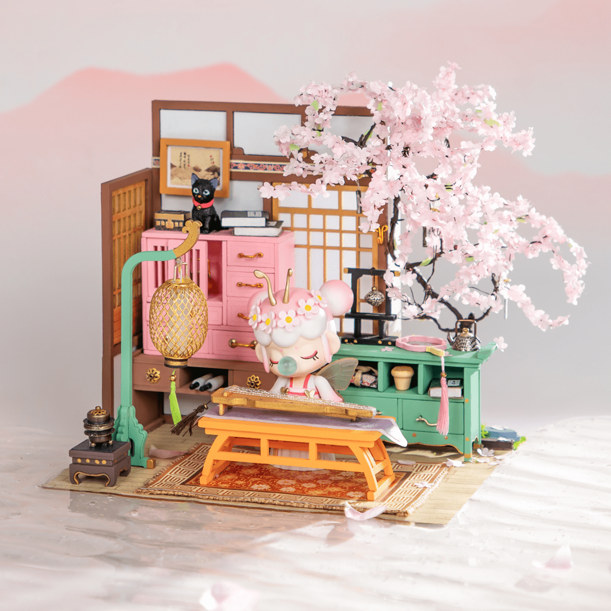 Rolife DIY MINIATURE HOUSE Sakura Pavilion + Sakura Nanci Figure