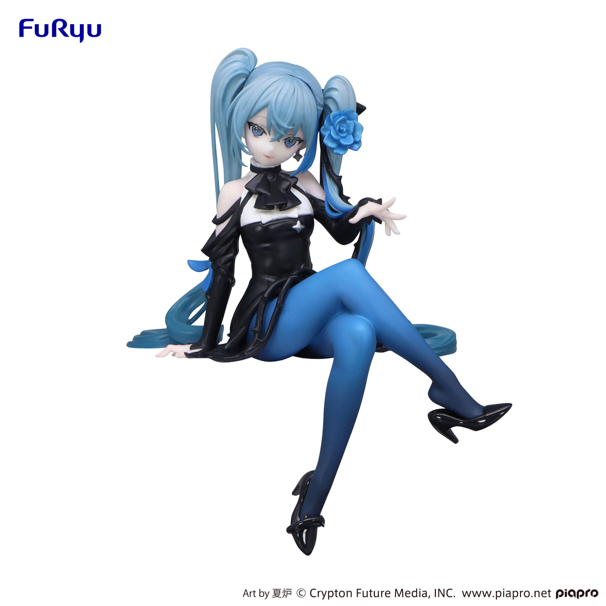 Hatsune Miku Noodle Stopper Figure Blue Rose