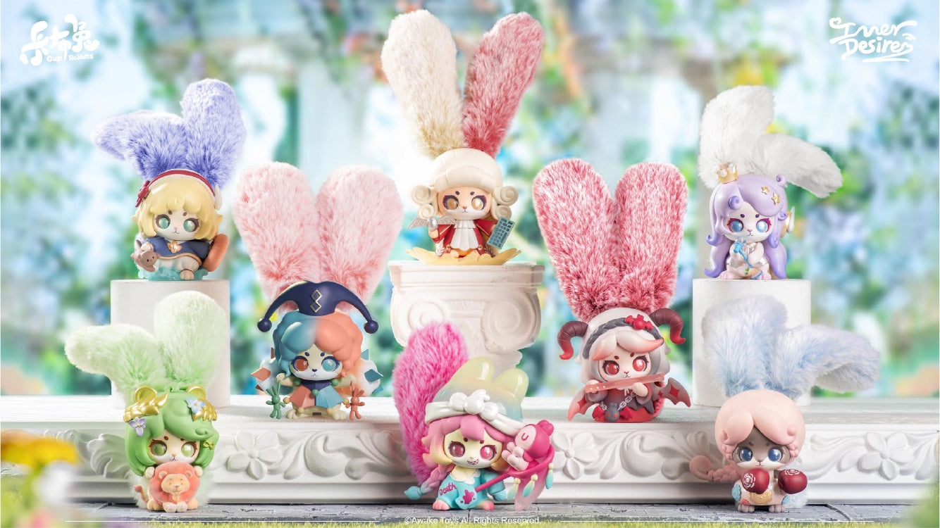 Cup rabbits inner desire (Set of 6 Figures)