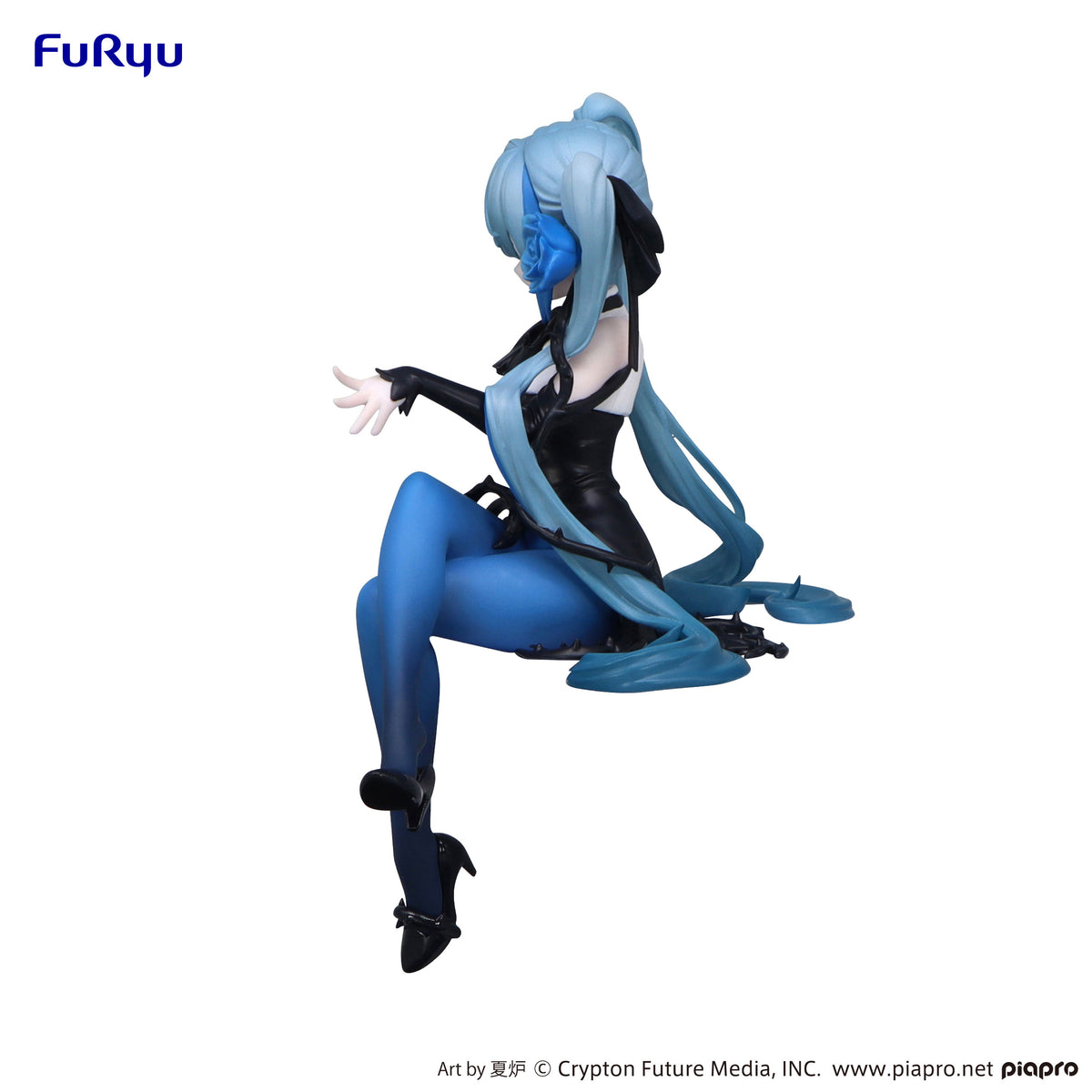 Hatsune Miku Noodle Stopper Figure Blue Rose