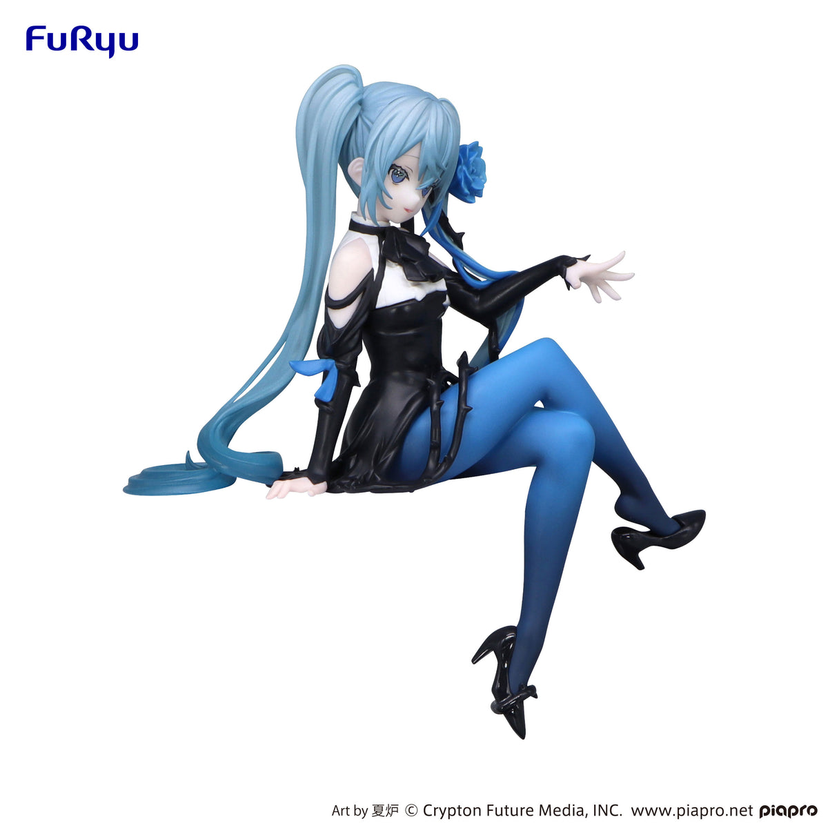 Hatsune Miku Noodle Stopper Figure Blue Rose