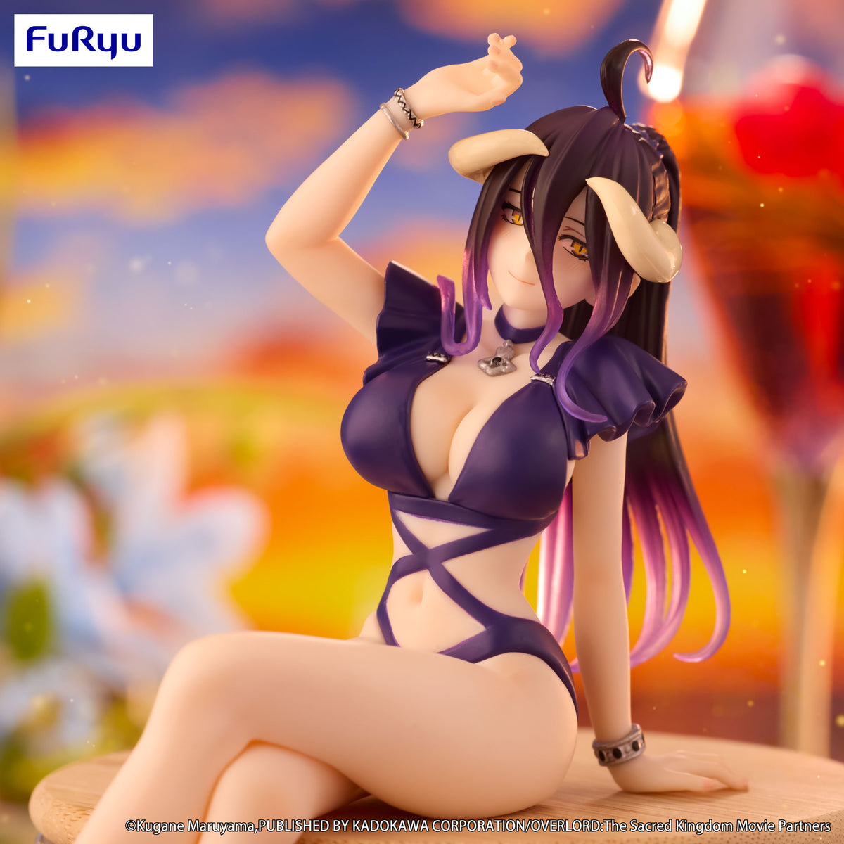 OVERLORD Noodle Stopper Figure Albedo Swimsuit Dark Purple Color ver