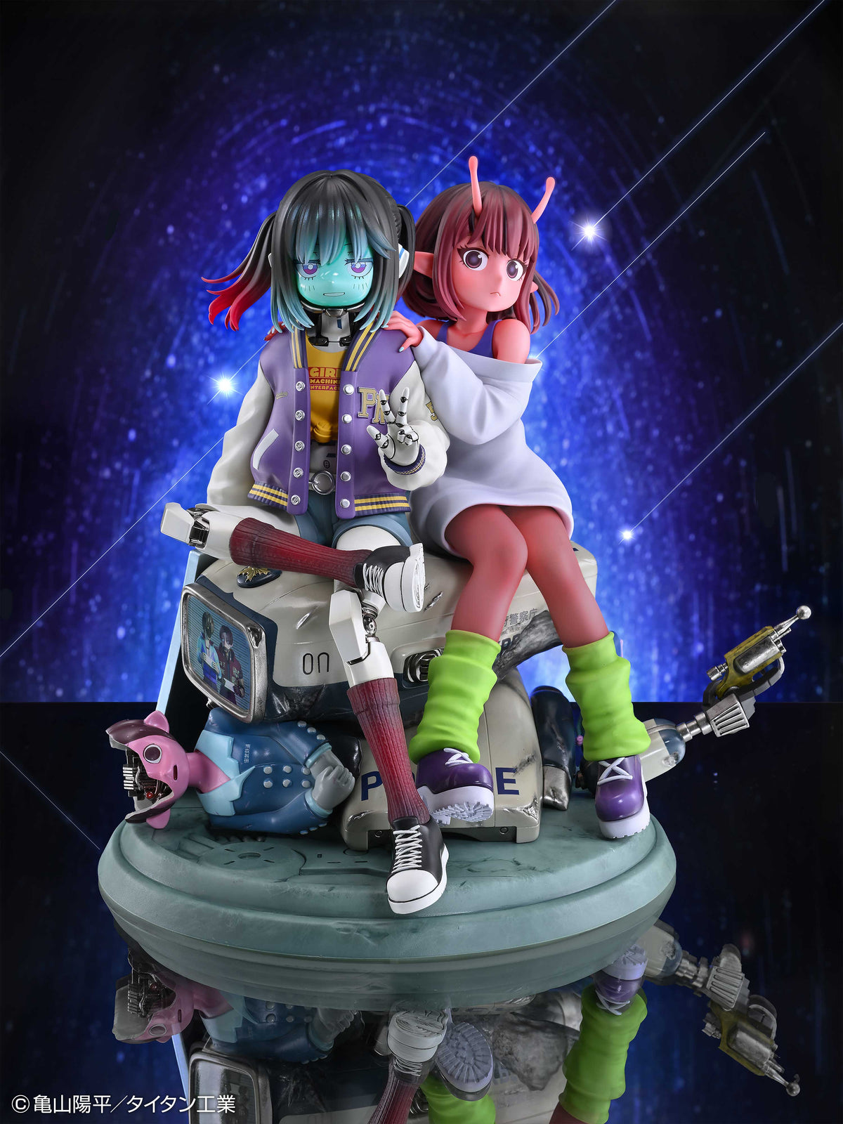 MILKY☆SUBWAY THE GALACTIC LIMITED EXPRESS Chiharu &amp; Makina Scale Figure