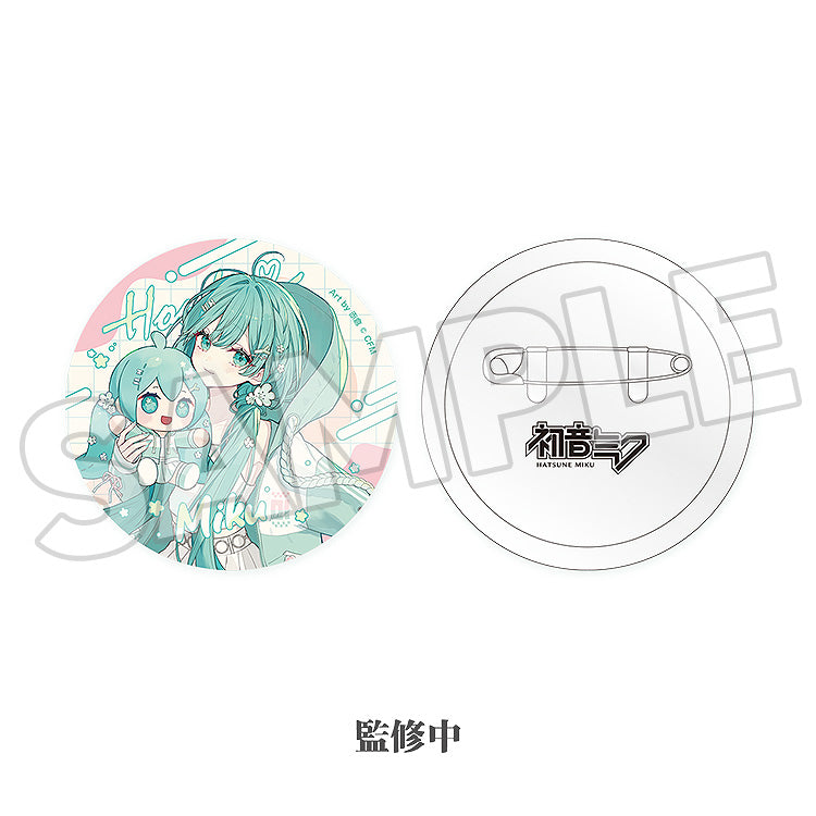 Hatsune Miku Miku Hug Series Pinback Button : Flower Ver