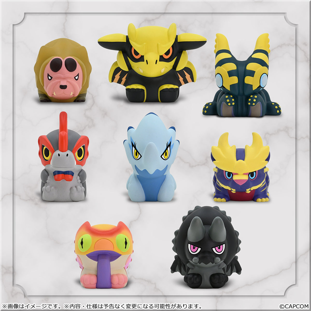 Monster Hunter Capcom Figure Builder Finger Puppet Monster Hunter Vol 3 (BOX of 8pcs)