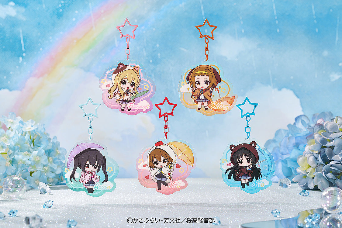 K-ON! Fluffy Rain Series Collectible Acrylic Keychain (BOX of 5pcs)