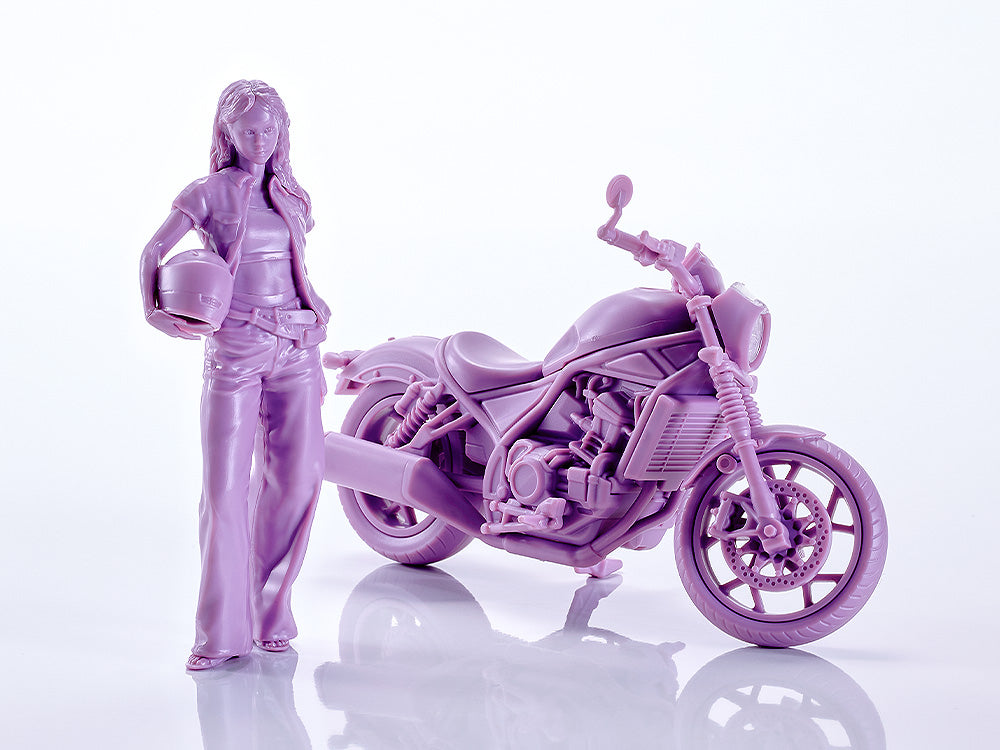 PLAMAX MF-101 Rider's portrait Honda Rebel 1100 Lavender