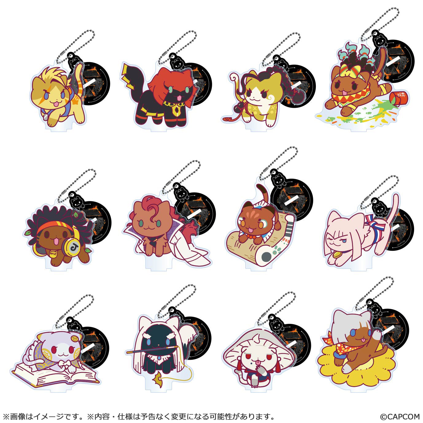 Street Fighter 6 NECO! acrylic stand Keychain collection (SET of 12pcs)