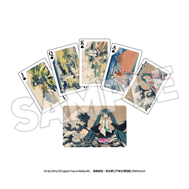 KATSUSHIKA HOKUSAI×HATSUNE MIKU Playing Cards