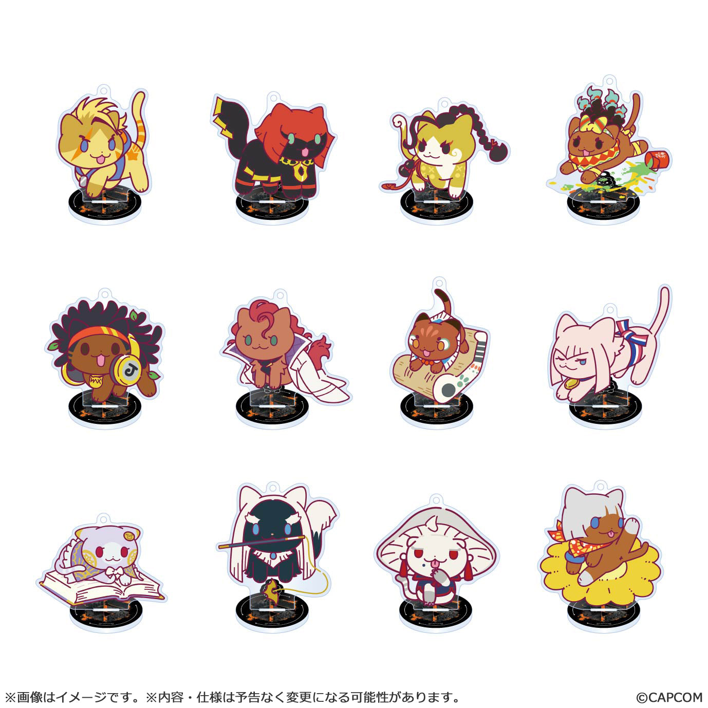 Street Fighter 6 NECO! acrylic stand Keychain collection (SET of 12pcs)