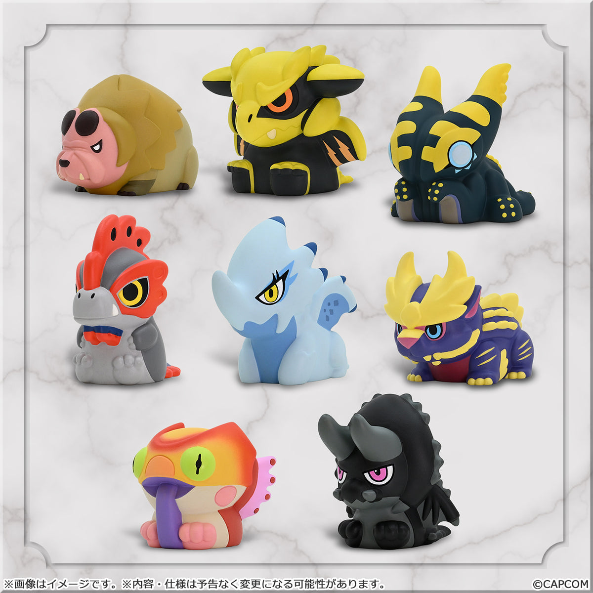 Monster Hunter Capcom Figure Builder Finger Puppet Monster Hunter Vol 3 (BOX of 8pcs)