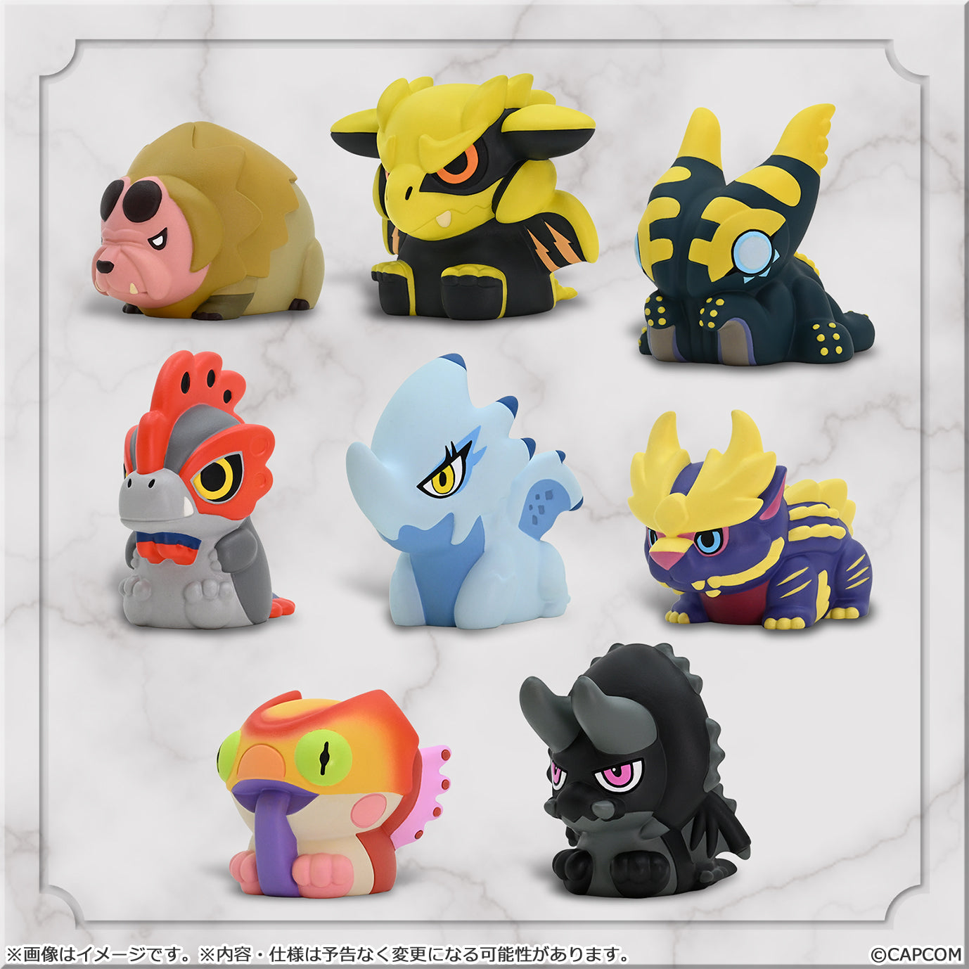 Monster Hunter Capcom Figure Builder Finger Puppet Monster Hunter Vol 3 (BOX of 8pcs)