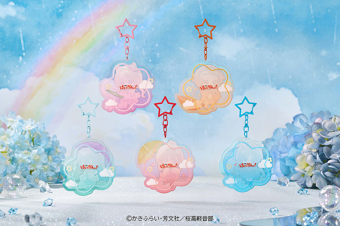 K-ON! Fluffy Rain Series Collectible Acrylic Keychain (BOX of 5pcs)