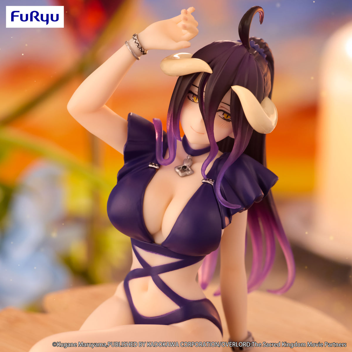 OVERLORD Noodle Stopper Figure Albedo Swimsuit Dark Purple Color ver