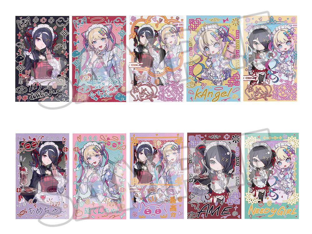 NEEDY STREAMER OVERLOAD Needy Streamer Chinese Restaurant Series Collectible Instant Photo-Style Card (BOX of 10pcs)