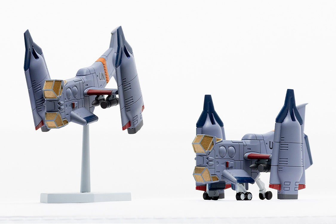 Rebuild of Evangelion SYUTO Tiny Scale 1/350 UNAF Close Air Support VTOL Aircraft YAGR-3B