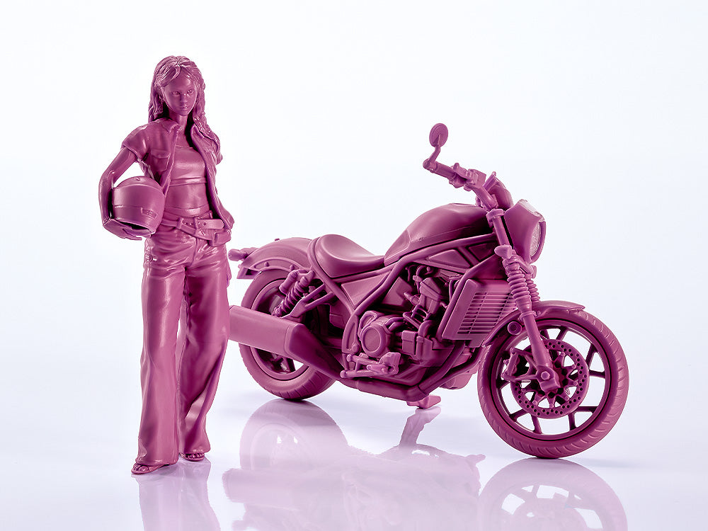 PLAMAX MF-101 Rider's portrait Honda Rebel 1100 Wine Red