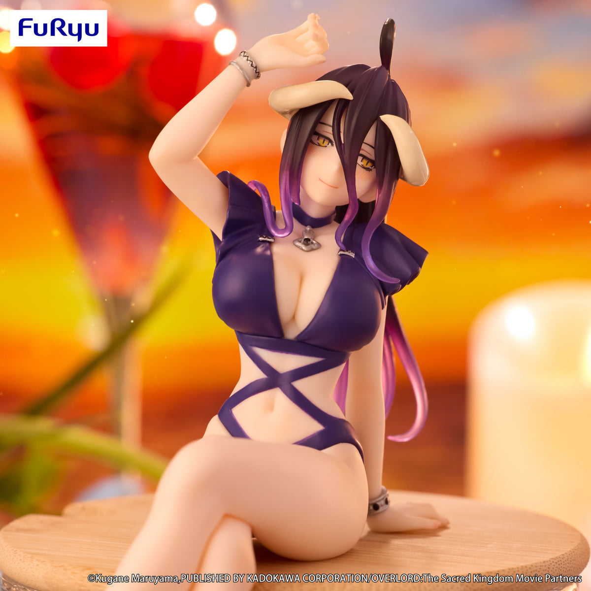 OVERLORD Noodle Stopper Figure Albedo Swimsuit Dark Purple Color ver