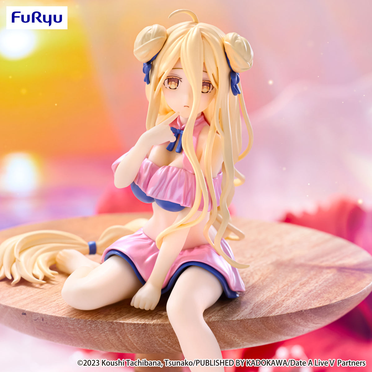 Date A Live V Noodle Stopper Figure Mukuro Hoshimiya Swimsuit Pastel Pink Color ver