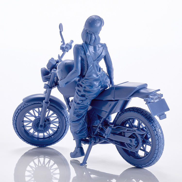 PLAMAX MF-103 Rider's portrait Honda FTR 223 Blue