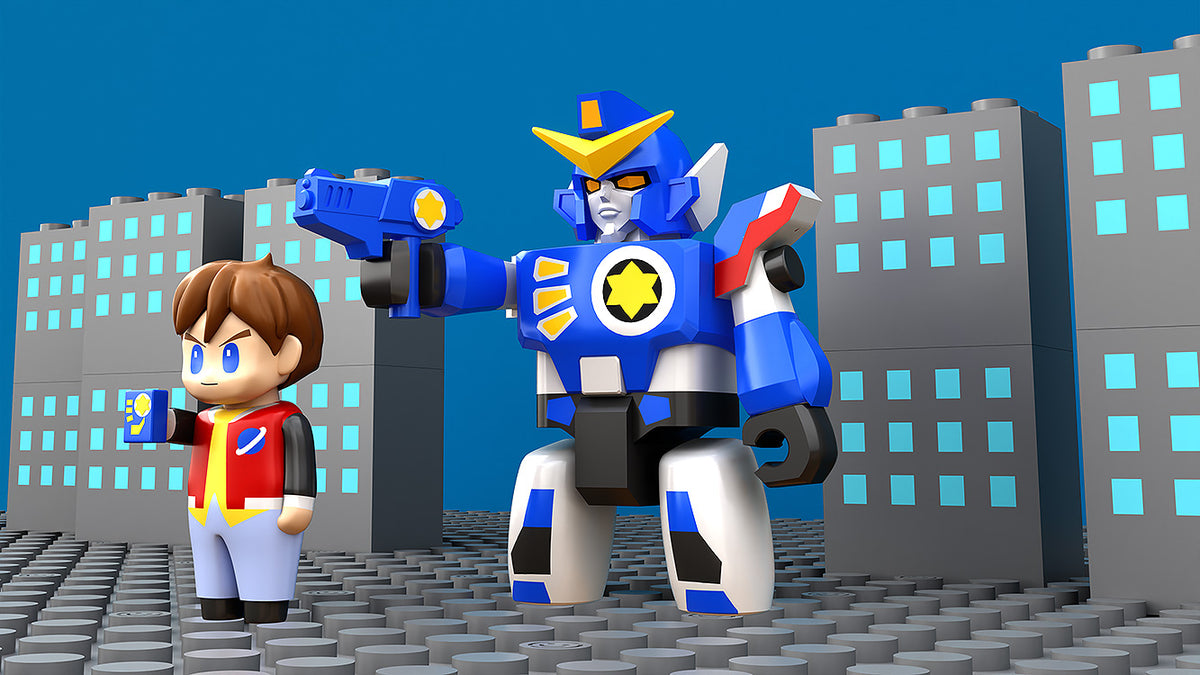 The Brave Fighter of Legend Da-Garn BRICKROID Da-Garn &amp; Seiji Takasugi Set