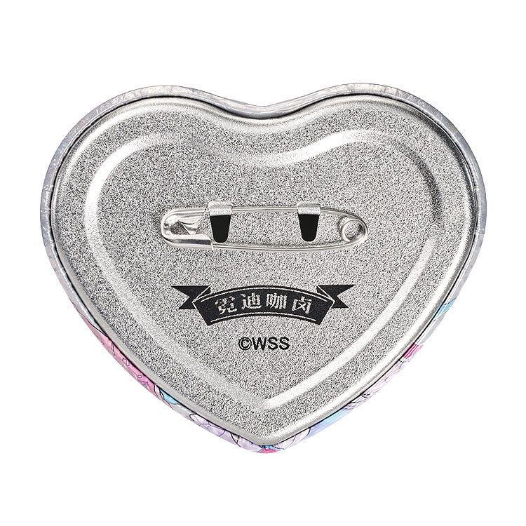 NEEDY STREAMER OVERLOAD Needy Streamer Chinese Restaurant Series Heart-Shaped Pinback Button Ame