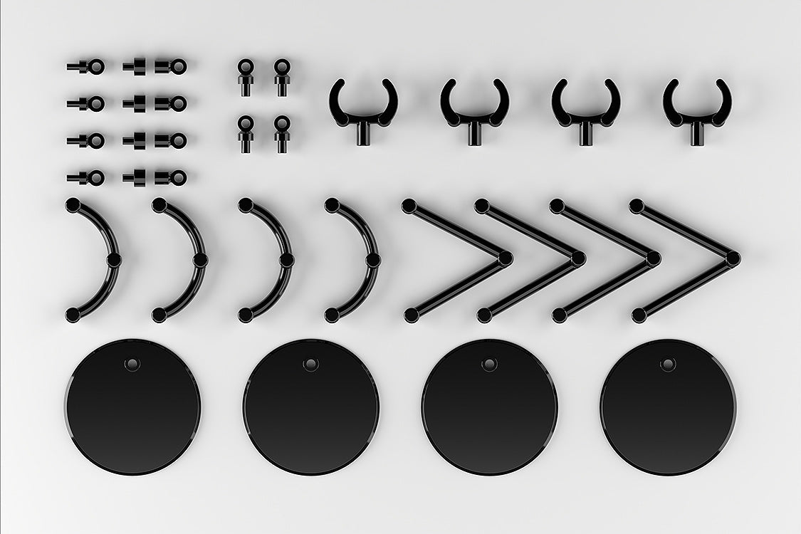 The Simple Stand mini x4 Black (for Small Figures &amp; Chibi Figures)