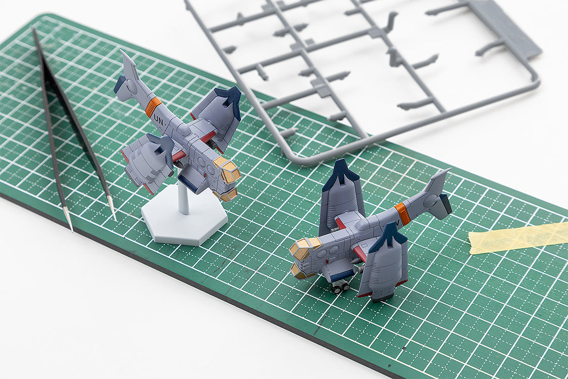 Rebuild of Evangelion SYUTO Tiny Scale 1/350 UNAF Close Air Support VTOL Aircraft YAGR-3B