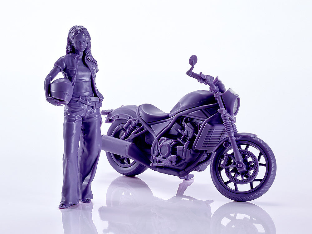 PLAMAX MF-101 Rider's portrait Honda Rebel 1100 Navy