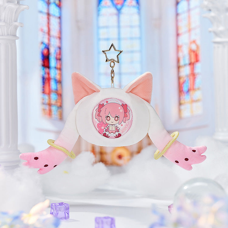 Puella Magi Madoka Magica The Movie Rebellion Fluffy Keychain Pinback Button Case