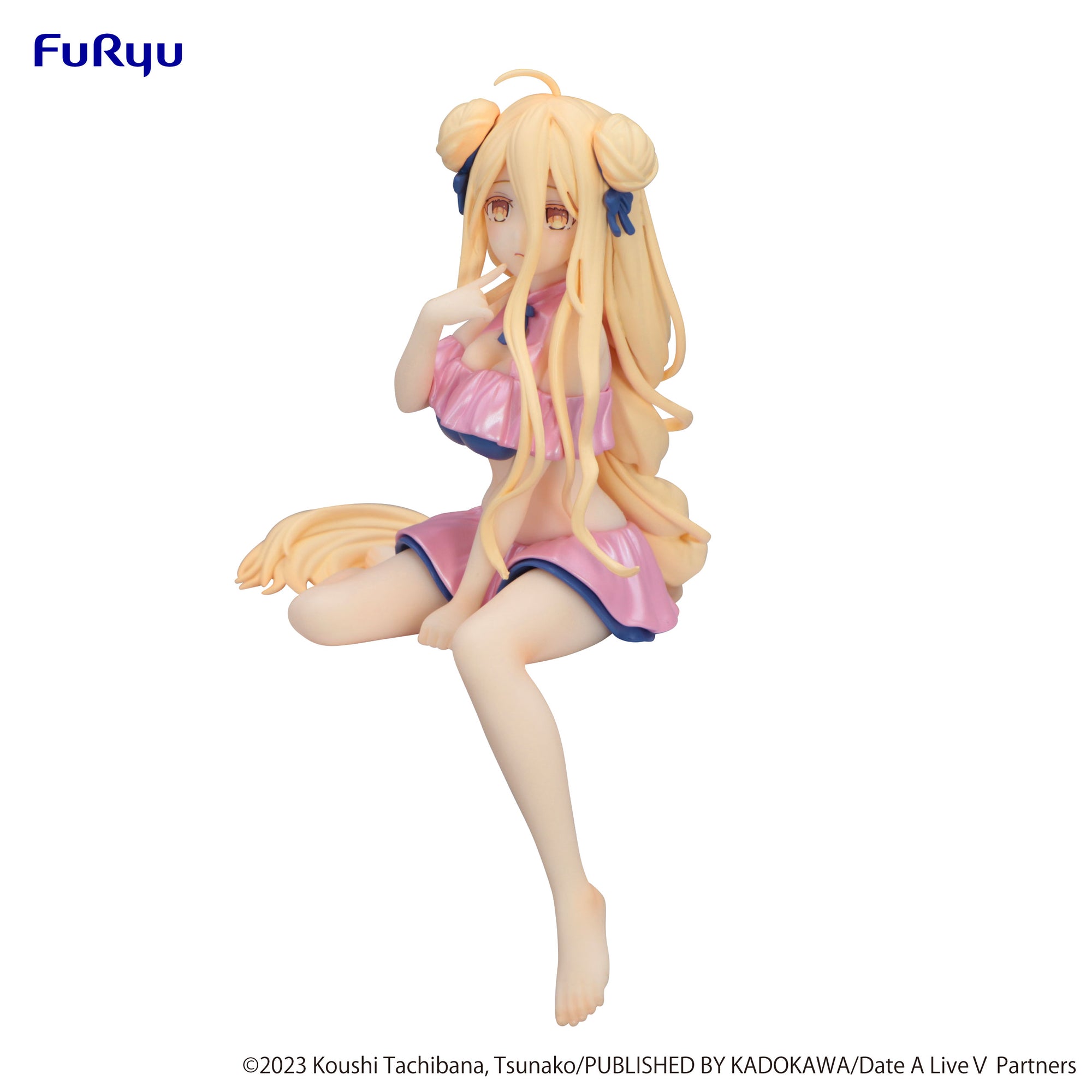 Date A Live V Noodle Stopper Figure Mukuro Hoshimiya Swimsuit Pastel Pink Color ver