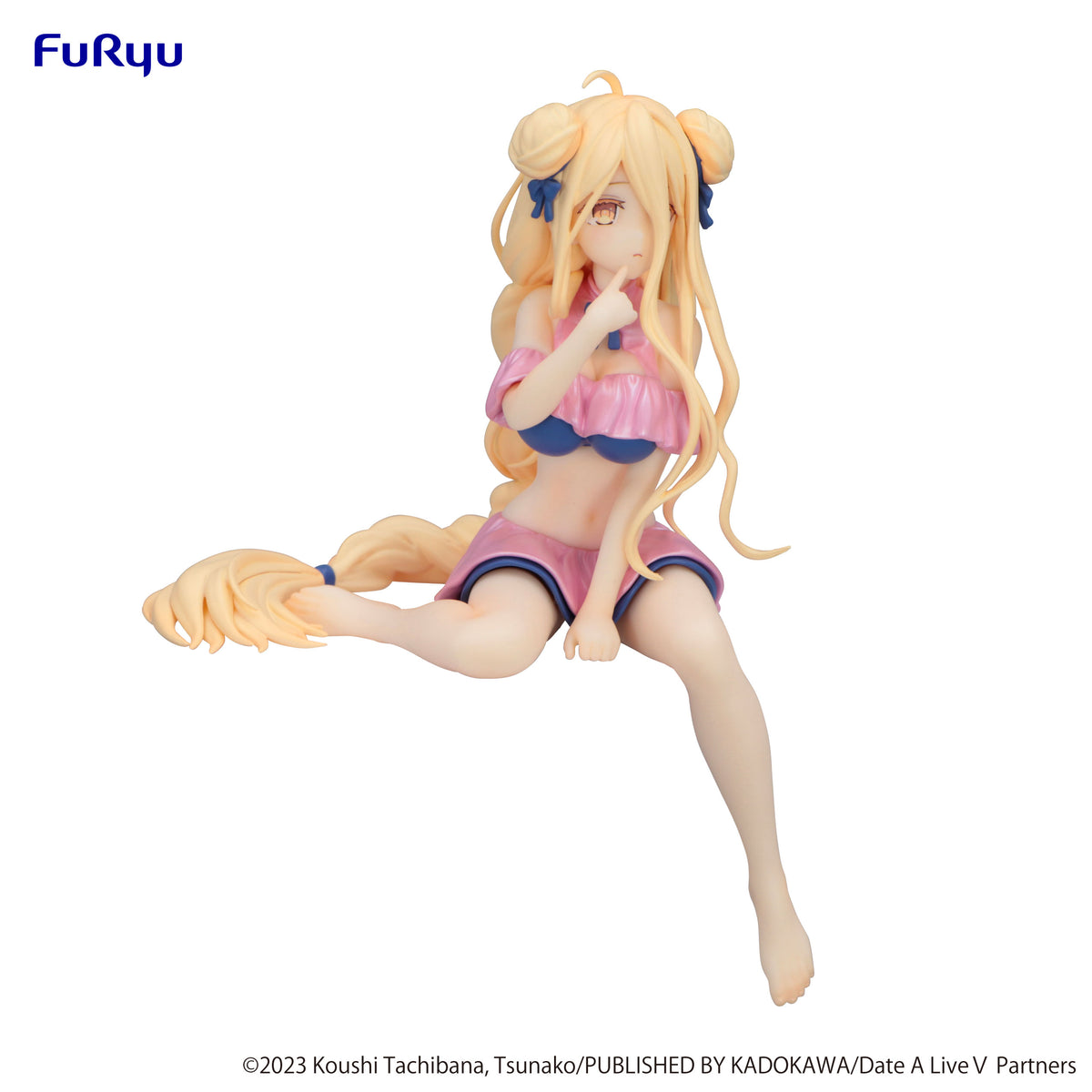 Date A Live V Noodle Stopper Figure Mukuro Hoshimiya Swimsuit Pastel Pink Color ver