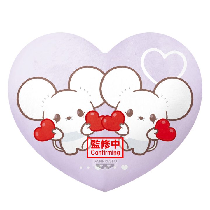 POKEPEACE HEART SHAPED CUSHION MELLOW HEART