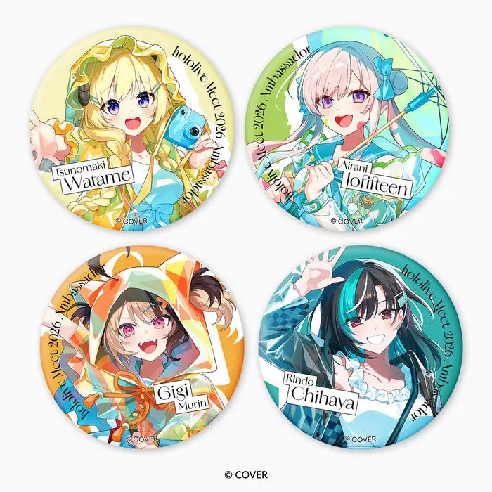 hololive Meet 2026 Holographic Tin Badge