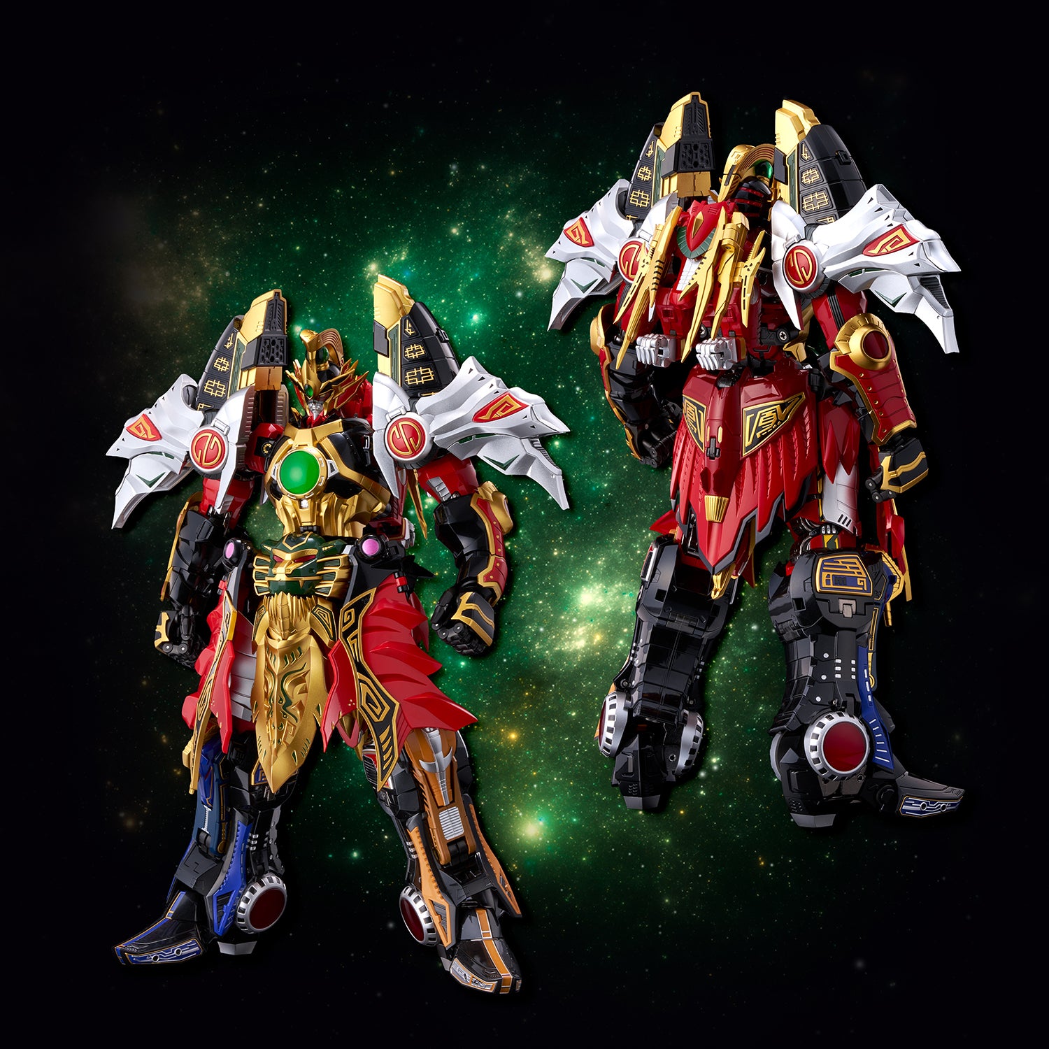 The Mighty Morphin Power Rangers Go! Kara Kuri Combine Thunder Megazord
