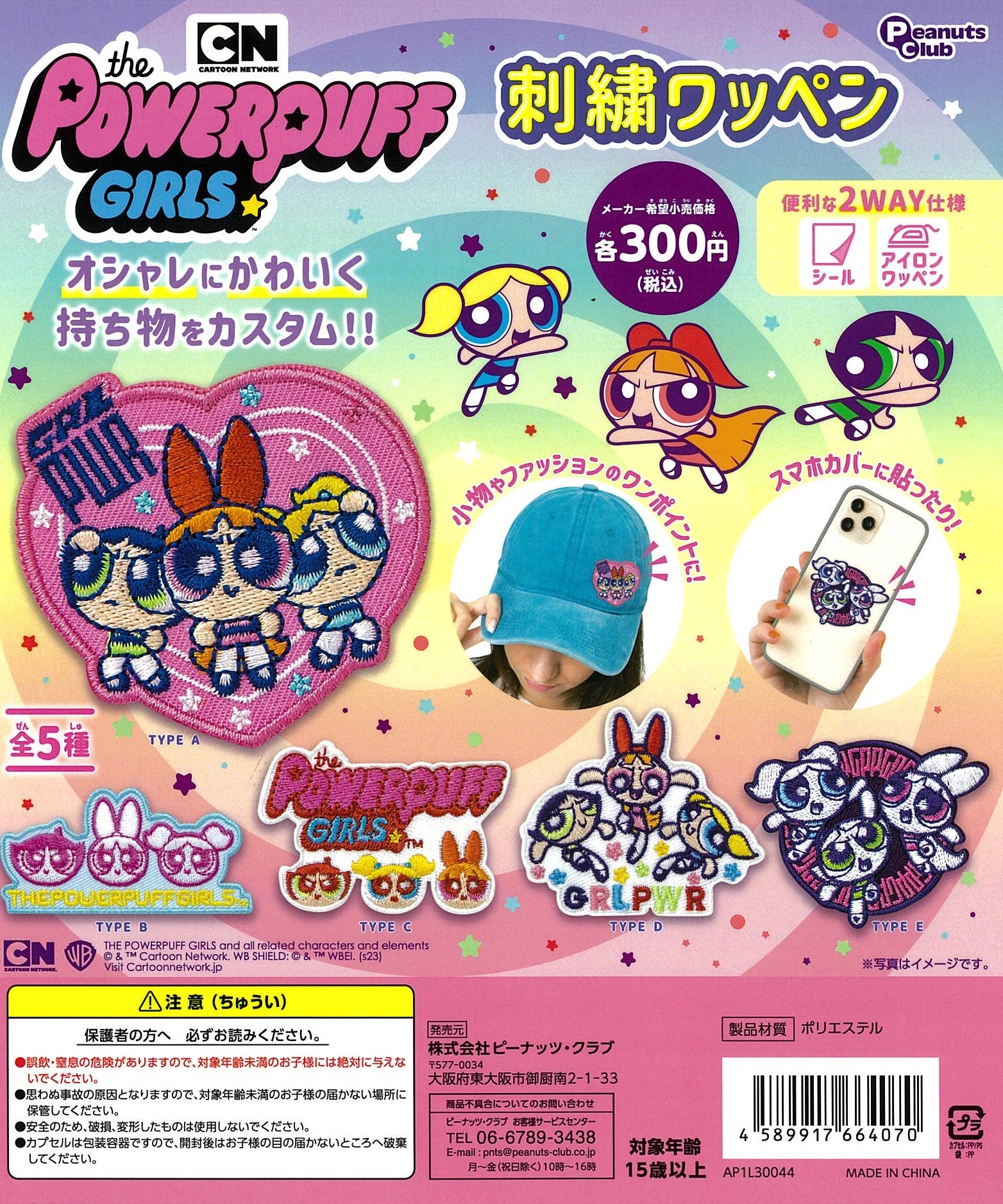CP2510 The Powerpuff Girls Embroidery Patch