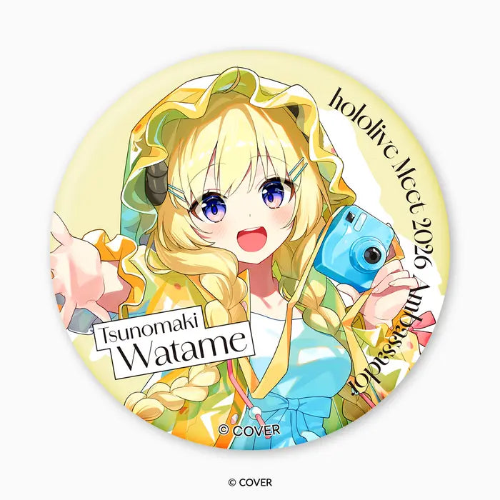 hololive Meet 2026 Holographic Tin Badge