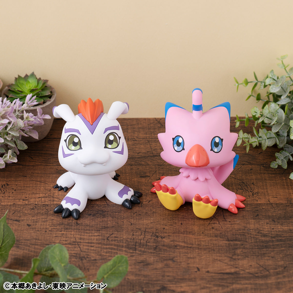 LOOK UP SERIES DIGIMON ADVENTURE Piyomon &amp; Gomamon set【with gift: Cushions】
