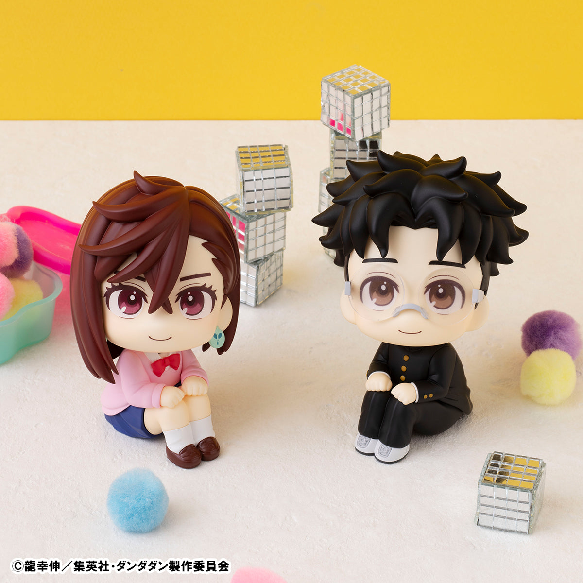 LOOK UP SERIES DAN DA DAN Momo & Okarun Set【with gift: Cushion】