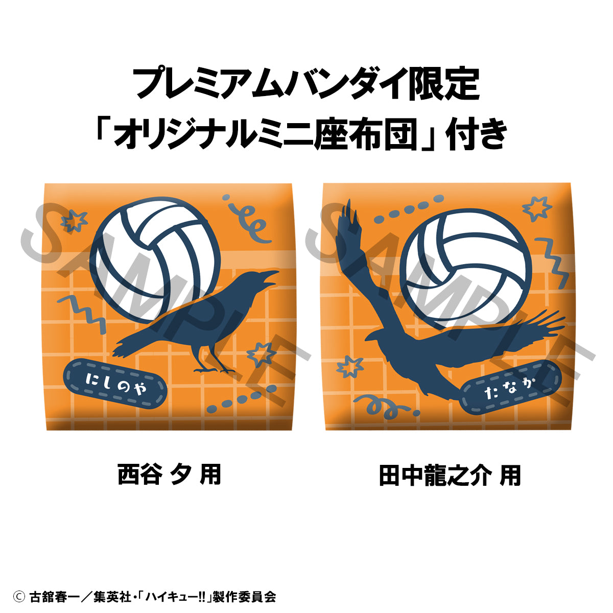 HAIKYU!! YU NISHINOYA & RYUNOSUKE TANAKA
UNIFORM VER. SET【WITH GIFT: CUSHION】