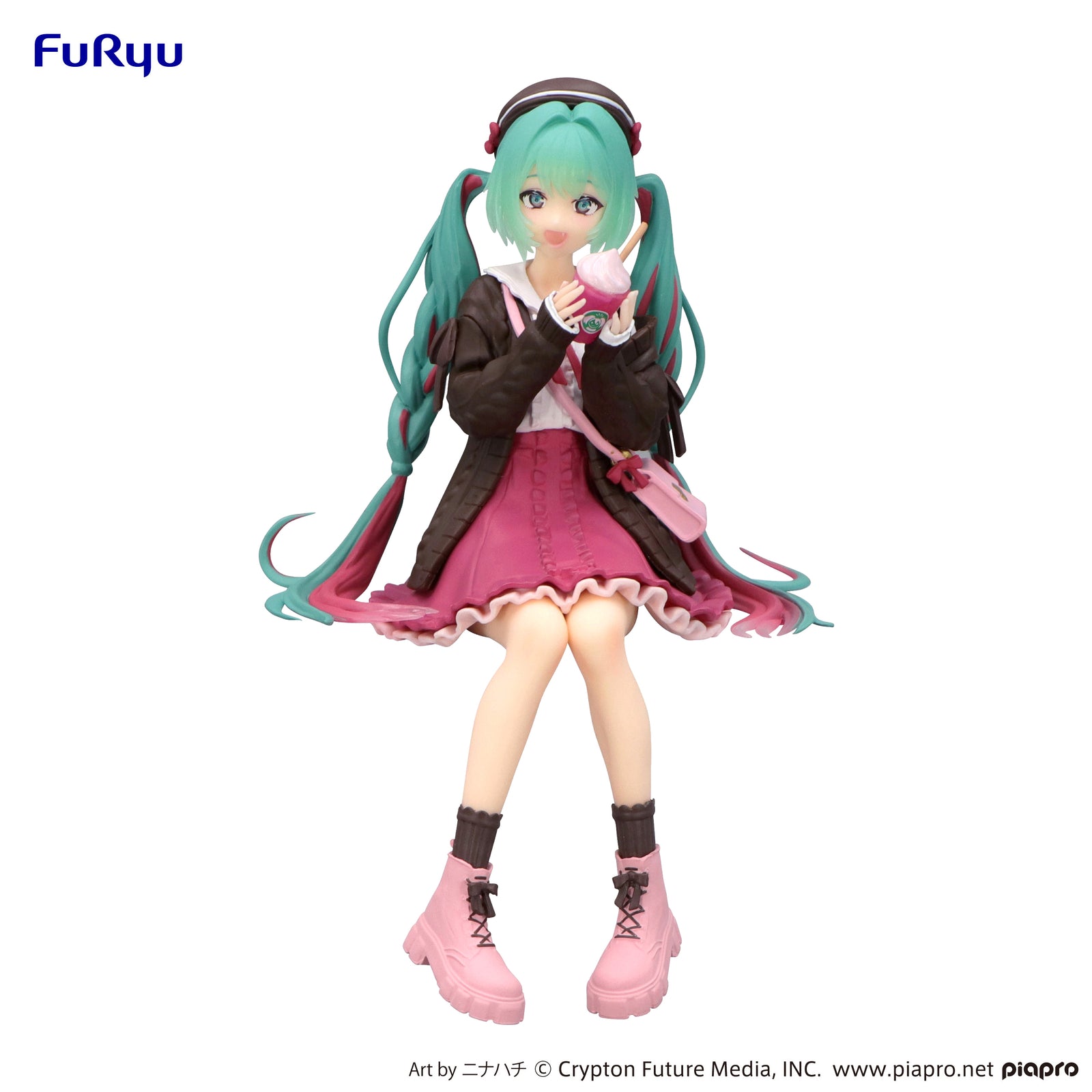 Hatsune Miku Noodle Stopper Figure Autumn Date Pink Color ver