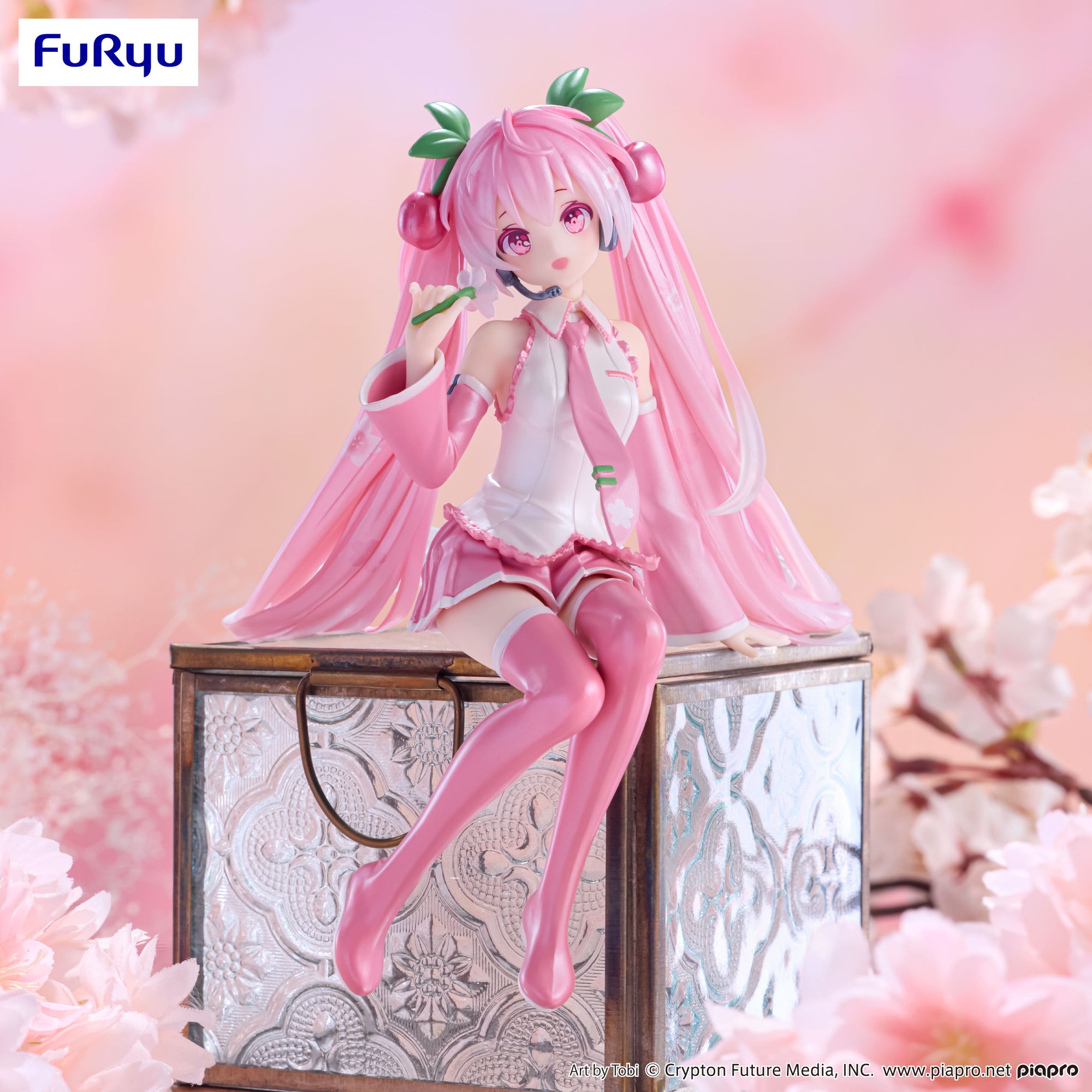 Hatsune Miku Noodle Stopper Figure Sakura Miku 2024 Pearl Color ver