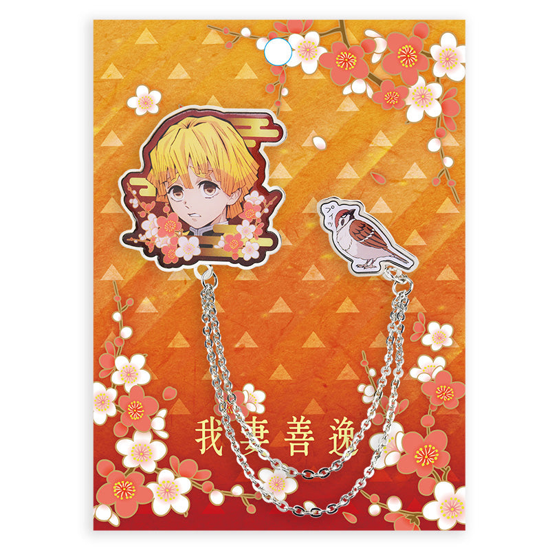 DEMON SLAYER METAL TASSELS BADGE