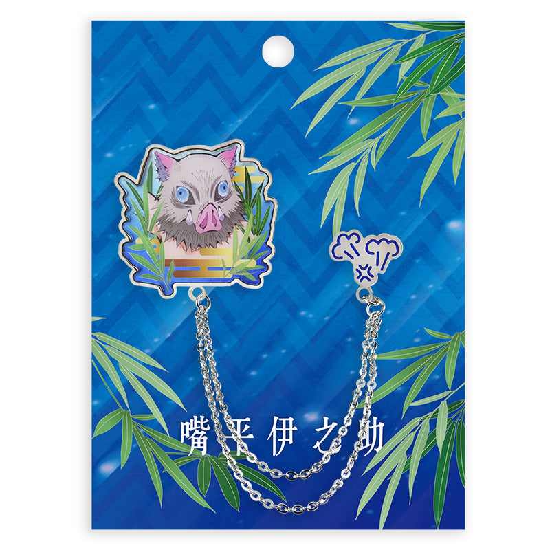 DEMON SLAYER METAL TASSELS BADGE