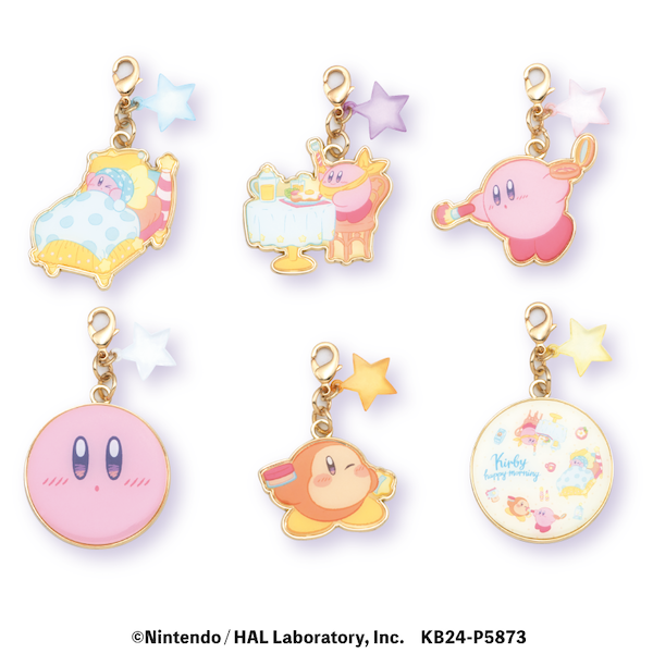 Kirby of the Stars Kirby Happy Morning Star & Metal Charm Collection