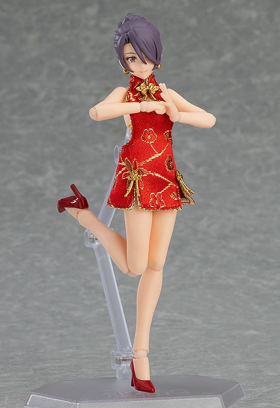 Max Factory 569 figma Female Body ( Mika ) with Mini Skirt Chinese Dress Outfit