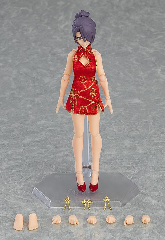 Max Factory 569 figma Female Body ( Mika ) with Mini Skirt Chinese Dress Outfit