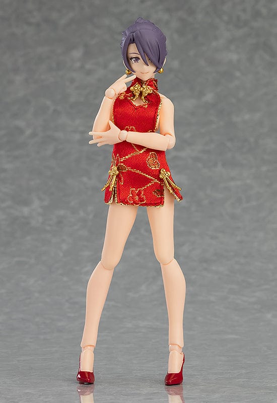 Max Factory 569 figma Female Body ( Mika ) with Mini Skirt Chinese Dress Outfit