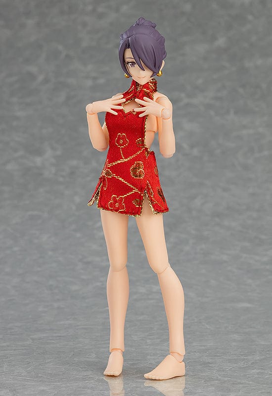 Max Factory 569 figma Female Body ( Mika ) with Mini Skirt Chinese Dress Outfit