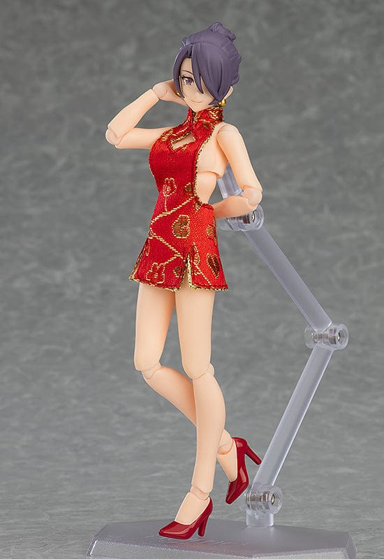Max Factory 569 figma Female Body ( Mika ) with Mini Skirt Chinese Dress Outfit